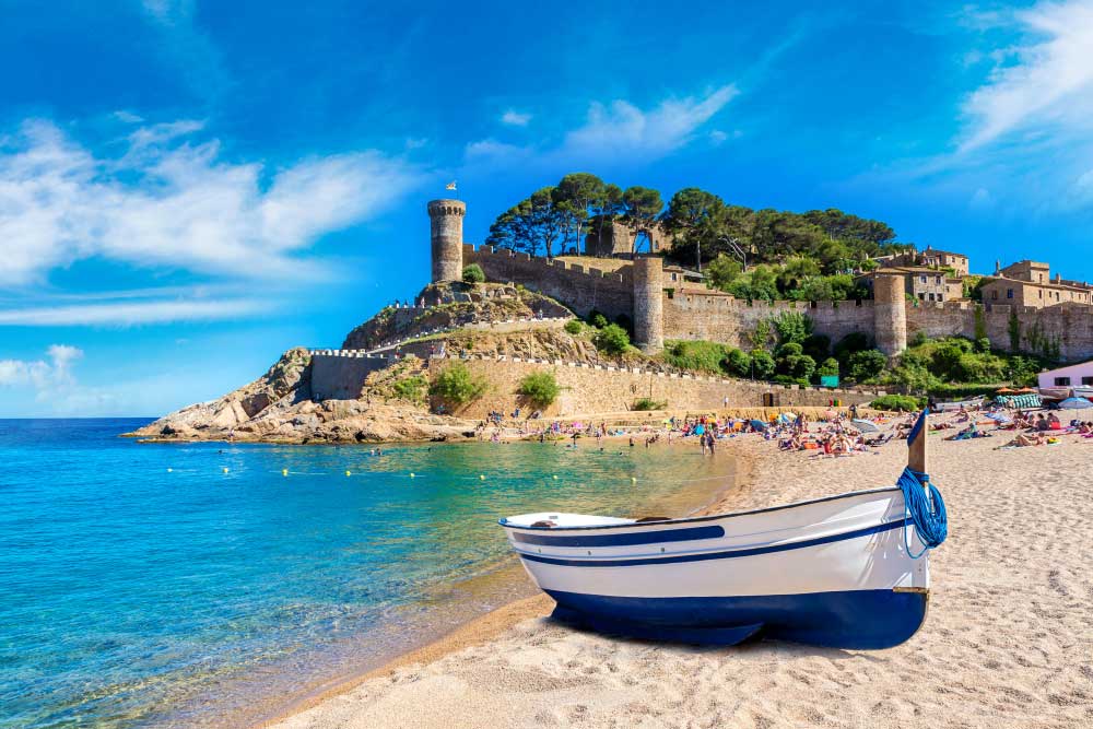 Boat on the costa brava
