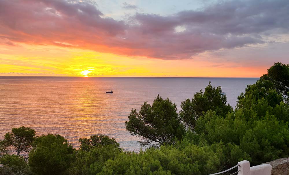 Pyrenees to Costa Brava Bike Tour - Sunset over Water