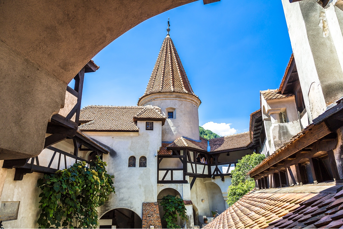 Rustic, European town center