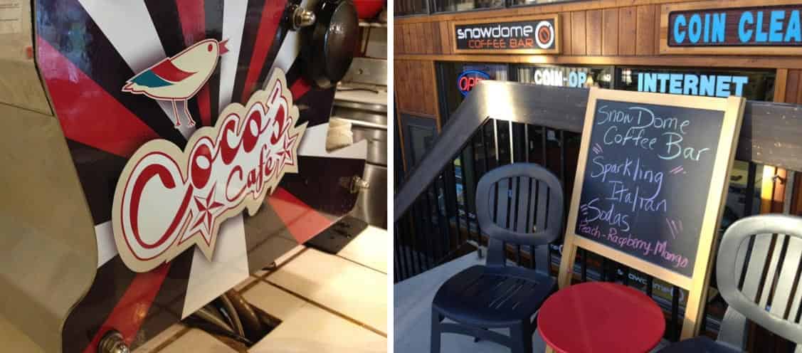 Jasper coffe shops - Coco's Caf&eacute; and SnowDome Coffee Bar