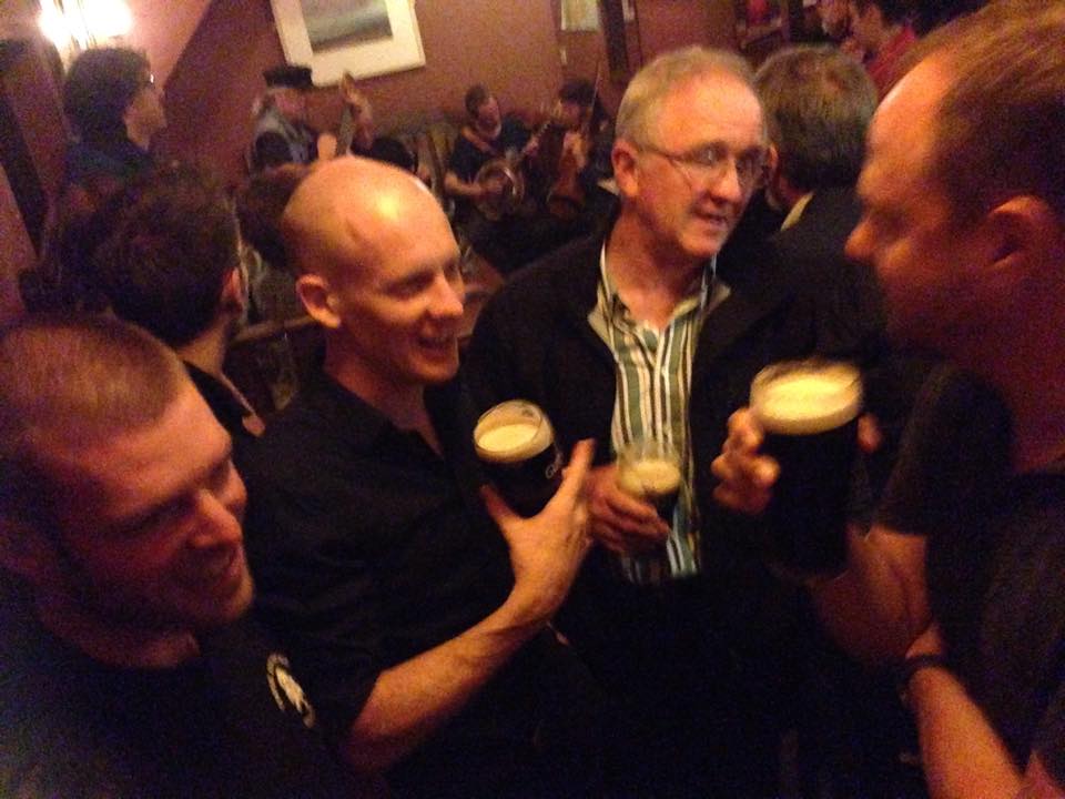 In Crowley's Pub with Mike Murphy, photo by Dana Schafer