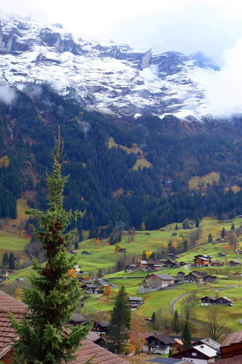 Grindelwald seen from the Eiger Trail