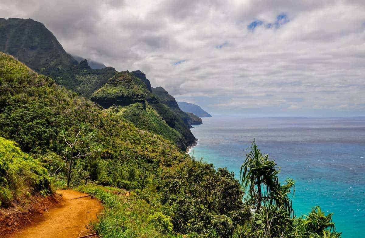 Hike on Kalalau Trail Kauai, Hawaii