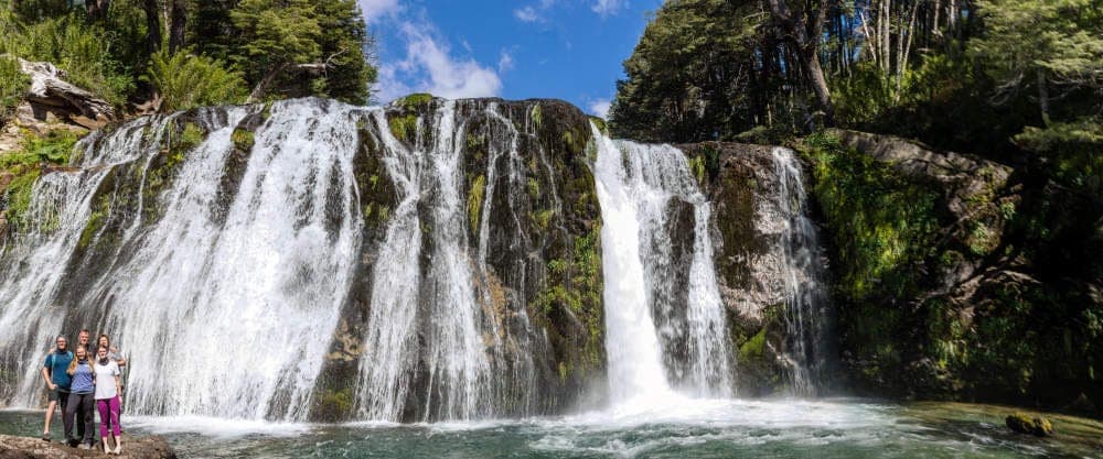 Patagonia Waterfall seen on a Backroads Trip