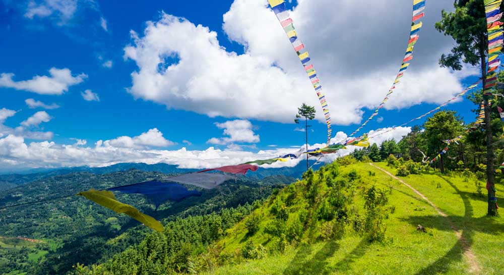 Prayer Flags on a HIll