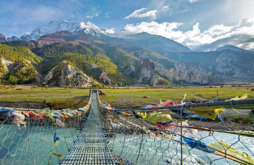 Nepal Pedestrian River Bridge
