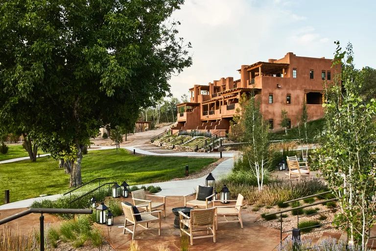 Exterior view of Bishop's Lodge, Auberge Resorts Collection