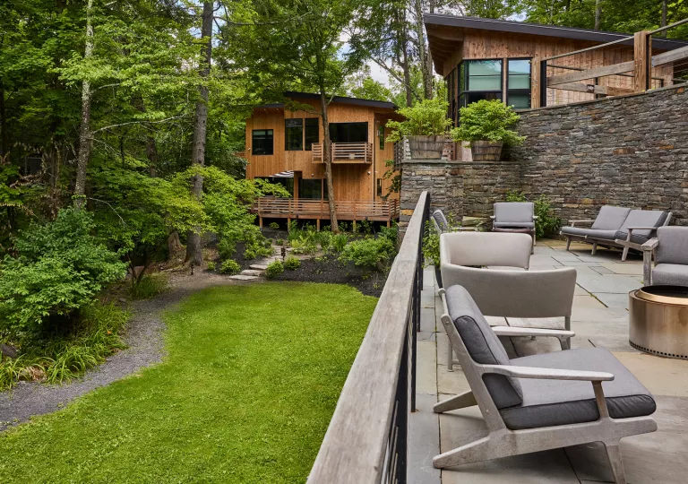 Deck with chairs