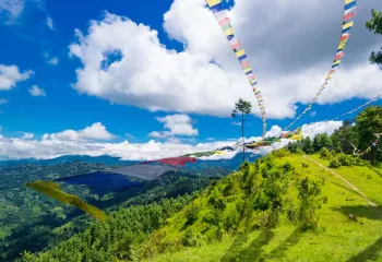 Prayer Flags on a HIll