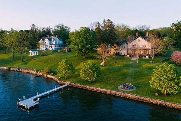 lakeside with dock in it