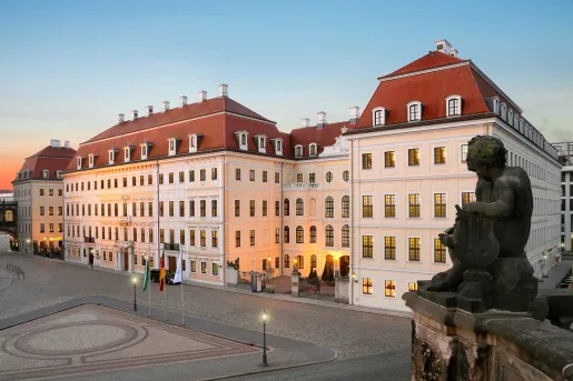 Exterior view of the Hotel Taschenbergpalais Kempinski