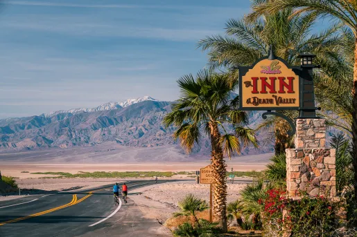 Road outside of the Inn at Death Valley