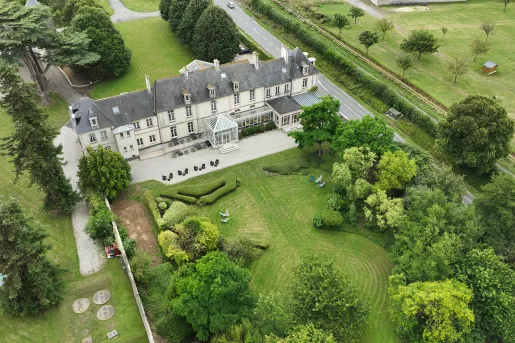 Aerial view of the Chateau de Sully