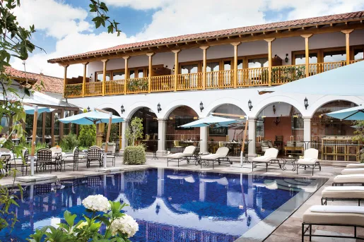 The pool at the Belmond Palacio Nazarenas