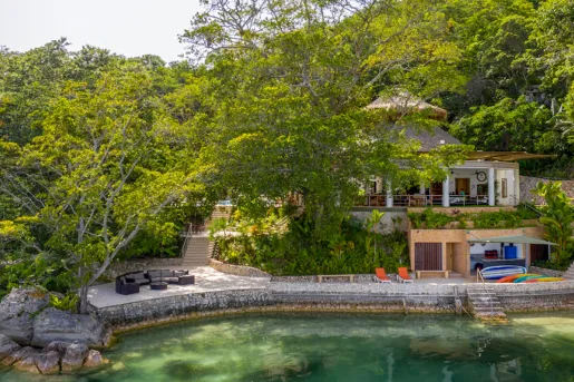 hotel next to lake