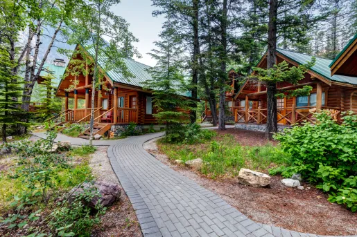 rustic wooden houses