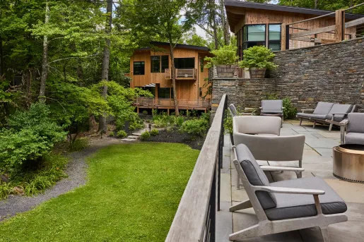 Deck with chairs
