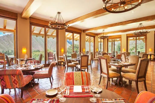 well lit restaurant in hotel