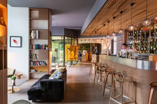 Modern hotel bar