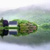 Stone Cottage Along Lake Ireland