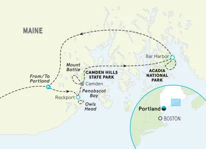 Maine Acadia Easygoing Multi-Adventure Tour
