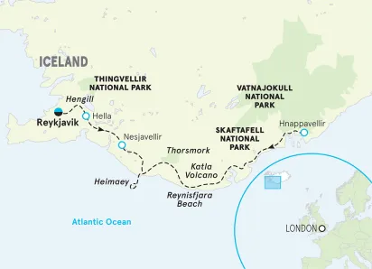 Iceland map