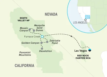 California/Nevada map