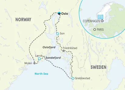 Norway & Sweden map