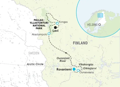 Finland Northern Lights Easygoing Walking and Hiking Tour