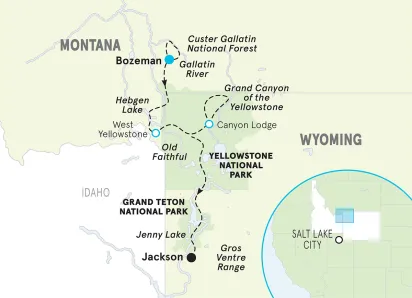 Wyoming/Montana map